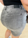 Judy Blue Full Size High Waist Washed Denim Shorts - Desert Sunday