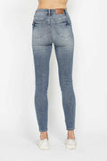 Judy Blue Full Size Tummy Control Contrast Wash Skinny Jeans - Desert Sunday