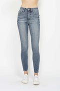 Judy Blue Full Size Tummy Control Contrast Wash Skinny Jeans - Desert Sunday