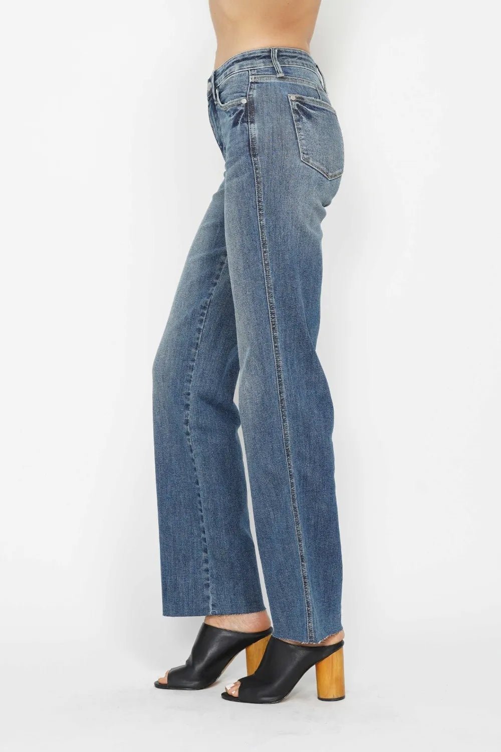 Judy Blue Full Size Tummy Control Straight Jeans - Desert Sunday