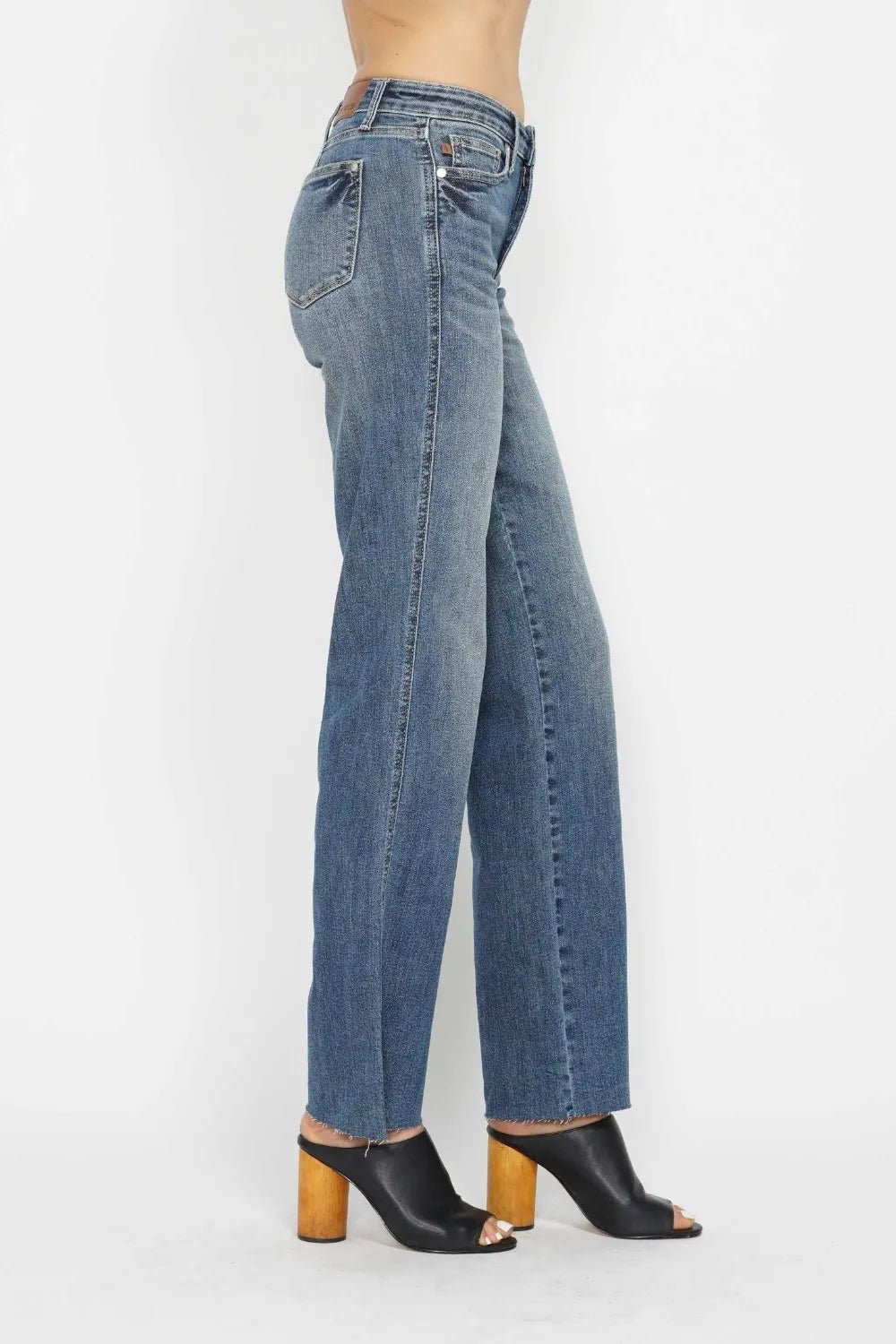 Judy Blue Full Size Tummy Control Straight Jeans - Desert Sunday