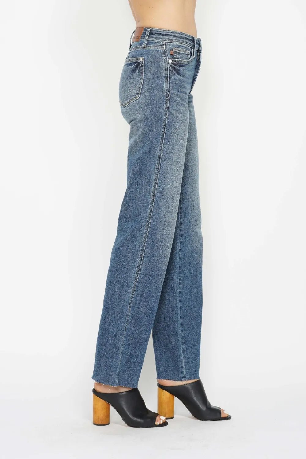 Judy Blue Full Size Tummy Control Straight Jeans - Desert Sunday