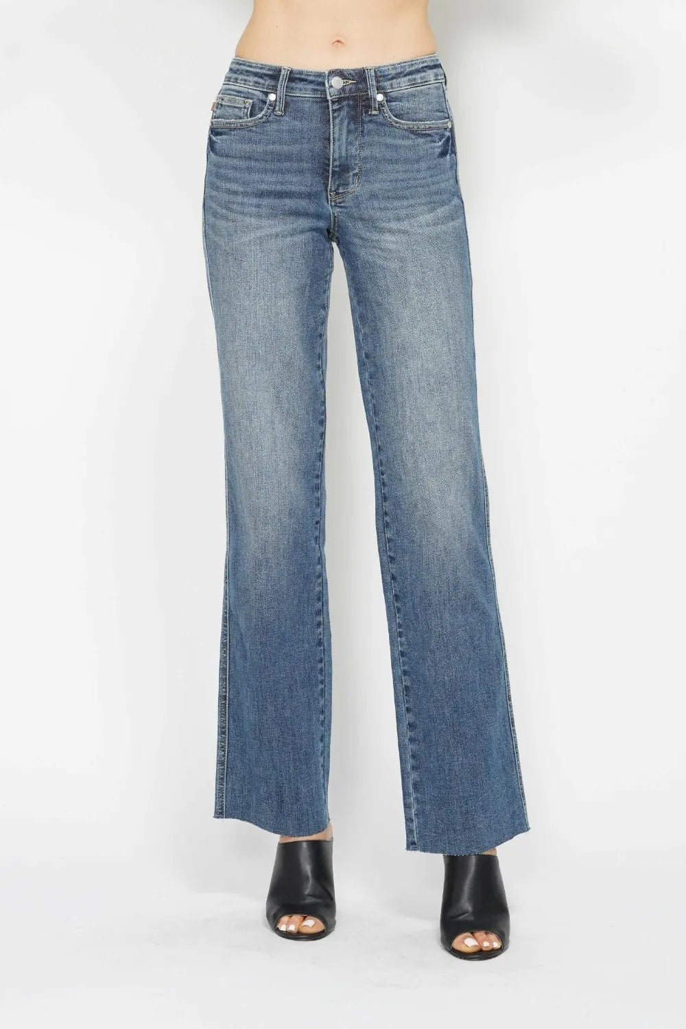 Judy Blue Full Size Tummy Control Straight Jeans - Desert Sunday