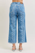Judy Blue High Rise Ankle Wide Leg Jeans - Desert Sunday