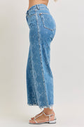 Judy Blue High Rise Ankle Wide Leg Jeans - Desert Sunday