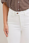 Judy Blue High Waist Extended Waistband Capri Pants with Spade Pockets - Desert Sunday