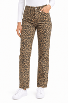 Judy Blue Kimberly Tummy Control Classic Straight Jeans – Leopard - Desert Sunday