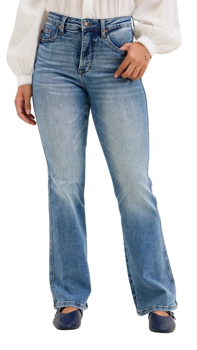 Judy Blues Daisy Tummy Control Jeans In Light Wash - Desert Sunday