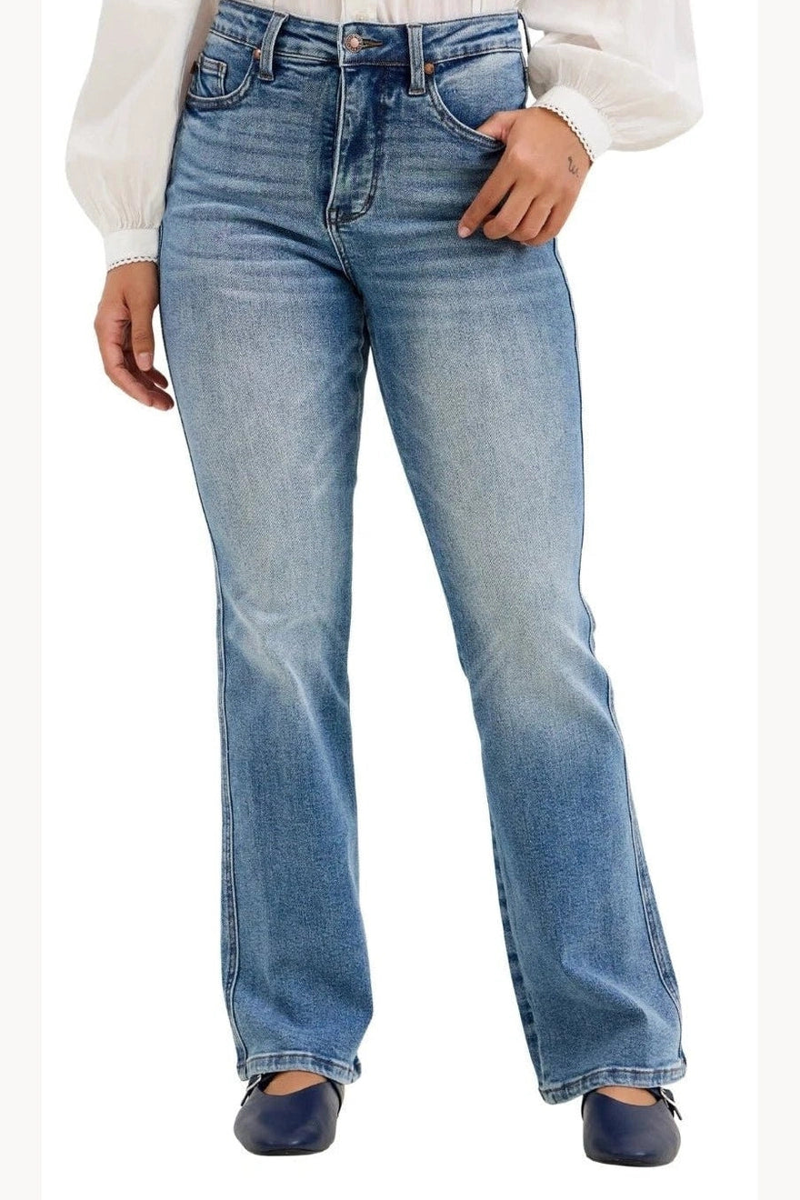 Judy Blues Daisy Tummy Control Jeans In Light Wash - Desert Sunday