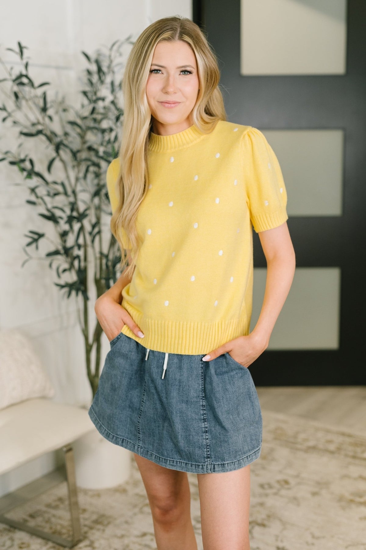 Just One More Look Sweater Knit Top - Desert Sunday