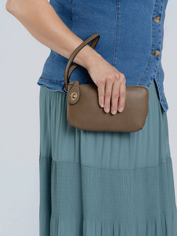 Kendall Twist Lock Crossbody Wrist Bag - Desert Sunday