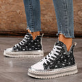 Lace Up Platform Sneaker - Desert Sunday