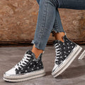 Lace Up Platform Sneaker - Desert Sunday