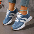 Lace Up Round Toe Sneakers - Desert Sunday
