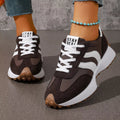 Lace Up Round Toe Sneakers - Desert Sunday