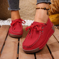 Lace Up Round Toe Sneakers - Desert Sunday