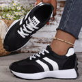 Lace Up Round Toe Sneakers - Desert Sunday