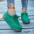 Lace Up Round Toe Sneakers - Desert Sunday