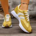 Lace Up Round Toe Sneakers - Desert Sunday