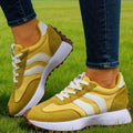 Lace Up Round Toe Sneakers - Desert Sunday