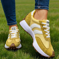 Lace Up Round Toe Sneakers - Desert Sunday