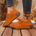 Lace Up Round Toe Sneakers - Desert Sunday