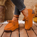 Lace Up Round Toe Sneakers - Desert Sunday
