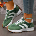 Lace Up Round Toe Sneakers - Desert Sunday