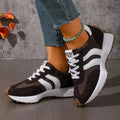 Lace Up Round Toe Sneakers - Desert Sunday