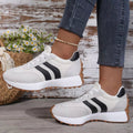 Lace Up Round Toe Sneakers - Desert Sunday