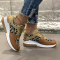 Leopard Lace Up Sneakers - Desert Sunday