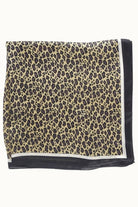 Leopard Satin Neckerchief Scarf - Desert Sunday