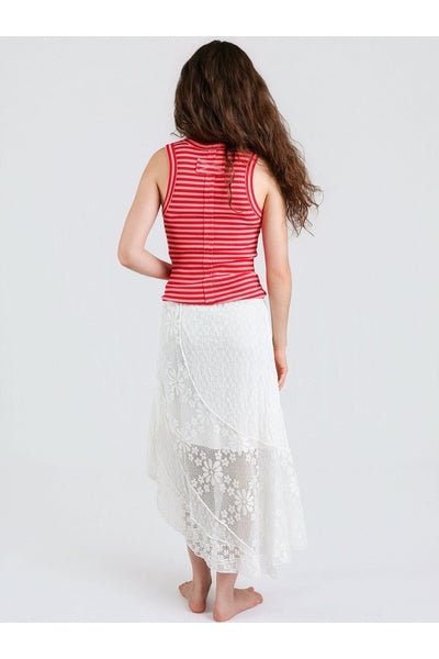 Lily White Midi Skirt - Desert Sunday