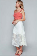 Lily White Midi Skirt - Desert Sunday