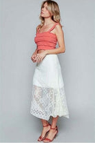 Lily White Midi Skirt - Desert Sunday