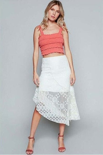 Lily White Midi Skirt - Desert Sunday