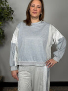 Lounging in Lace Grey Set - Desert Sunday