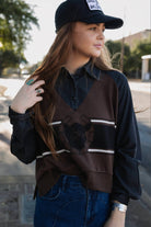 Lucky Ranch Layered Chambray Top - Desert Sunday