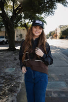 Lucky Ranch Layered Chambray Top - Desert Sunday