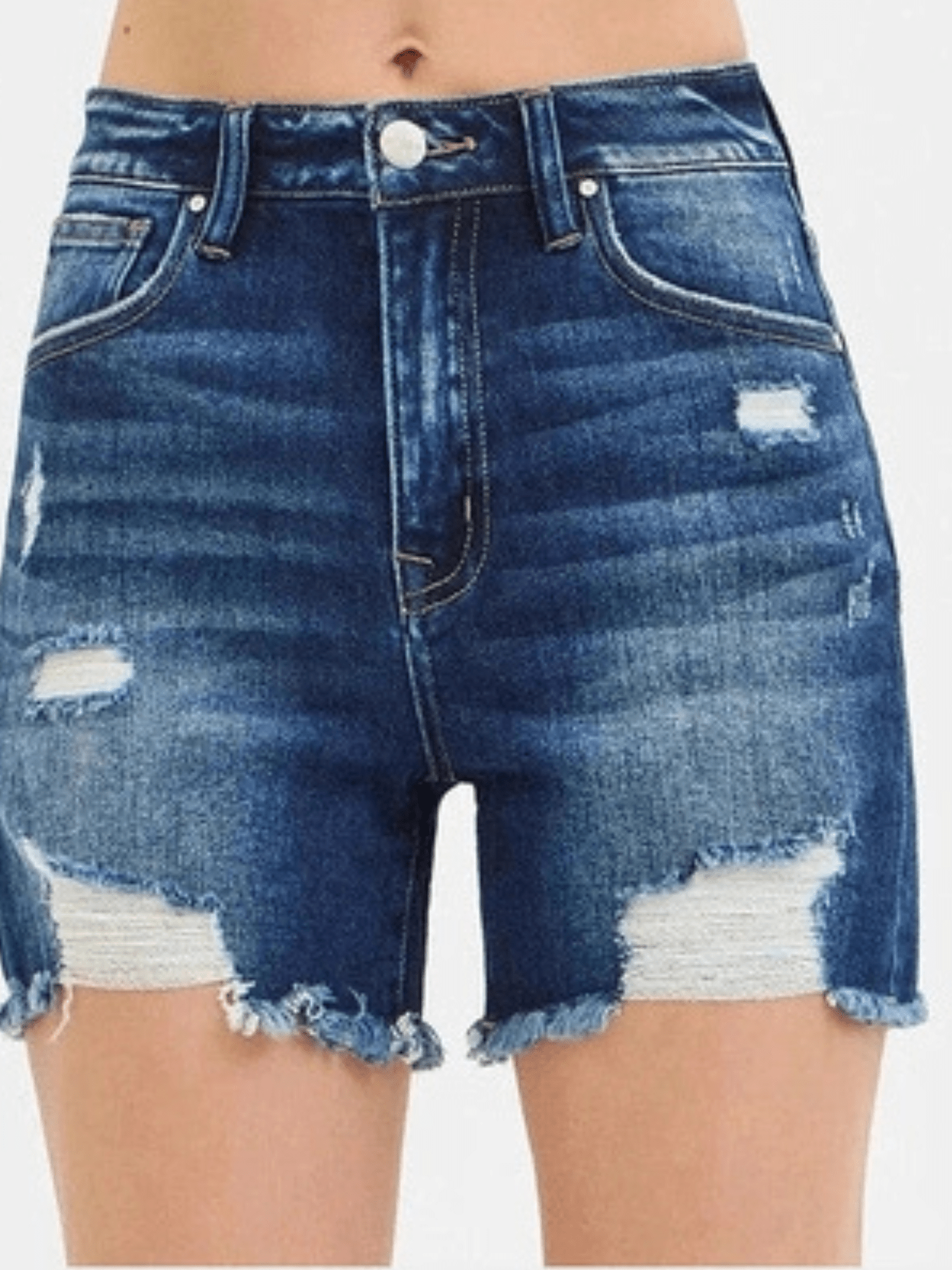 Maddie Risen Shorts in Dark Wash - Desert Sunday