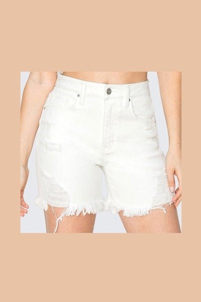Maddie Risen Shorts in White - Desert Sunday