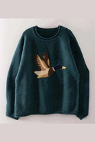 Mallard Sweater In Dark Teal - Desert Sunday