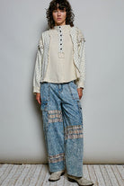 Meadow Muse Cotton Gauze Top - Desert Sunday