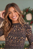 Midnight Garden Long Sleeve Floral Top - Desert Sunday