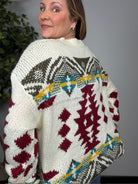 Movie Night Aztec Knit Sweater - Desert Sunday