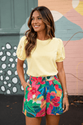 Palm Breeze Shorts - Desert Sunday