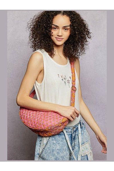 Pink Meadow Crossbody Bag - Desert Sunday