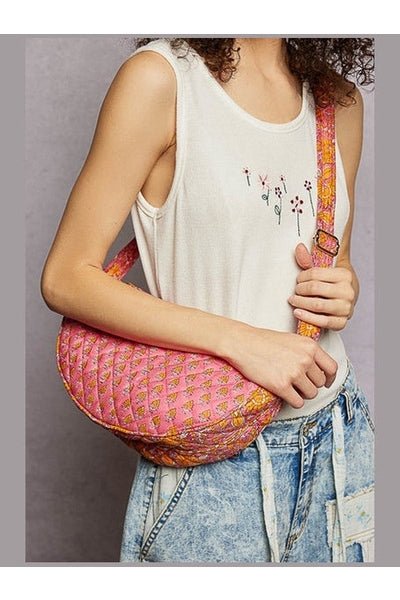 Pink Meadow Crossbody Bag - Desert Sunday