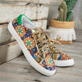 Printed Round Toe Sneakers - Desert Sunday