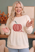 Pumpkin Patch Corded Sweatshirt - Desert Sunday